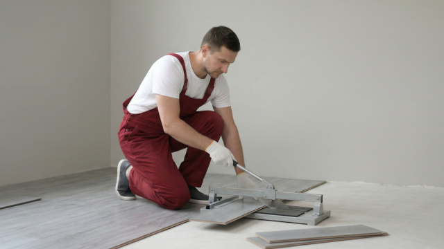Renovierung mit Bodenverlegung