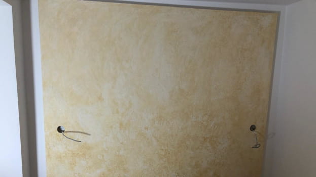 Dekorative Wandgestaltung mit Stucco Veneziano